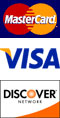 Visa, Mastercard, Discover